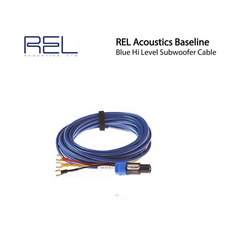 REL AcousticsBaseline Blue Hi Level Subwoofer Cable (Made in USA) CMY