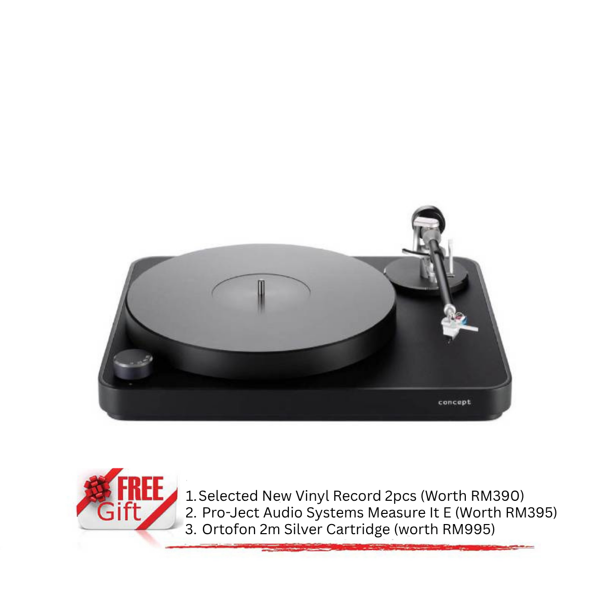 Clearaudio Concept Turntable with Concept Tonearm And Concept MC Cartridge (Made In Germany)