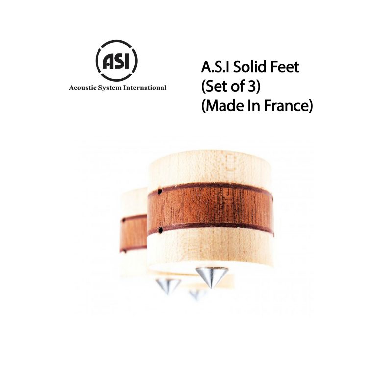 A.S.I AcousticSolid Feet (Set of 3)(Made In France A.S.I AcousticSolid Feet (Set of 3)(Made In France