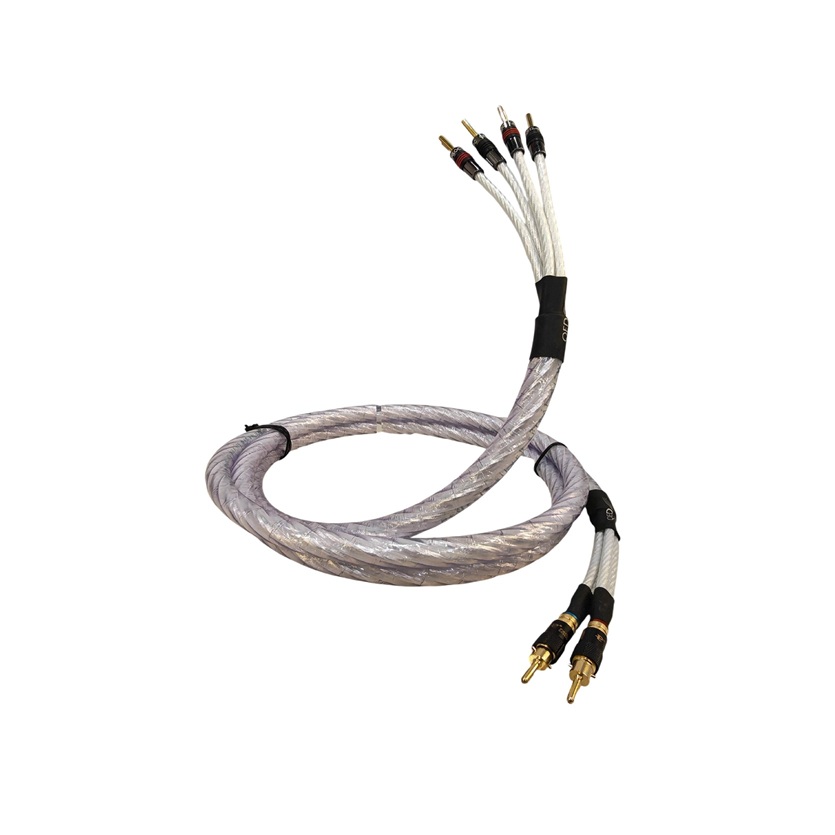 QED Genesis Silver Spiral2 TO 4 Bi-Wire Speaker Cable (3M Pair) – CMY