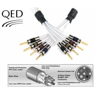 QED Genesis Silver Spiral Biwire 3