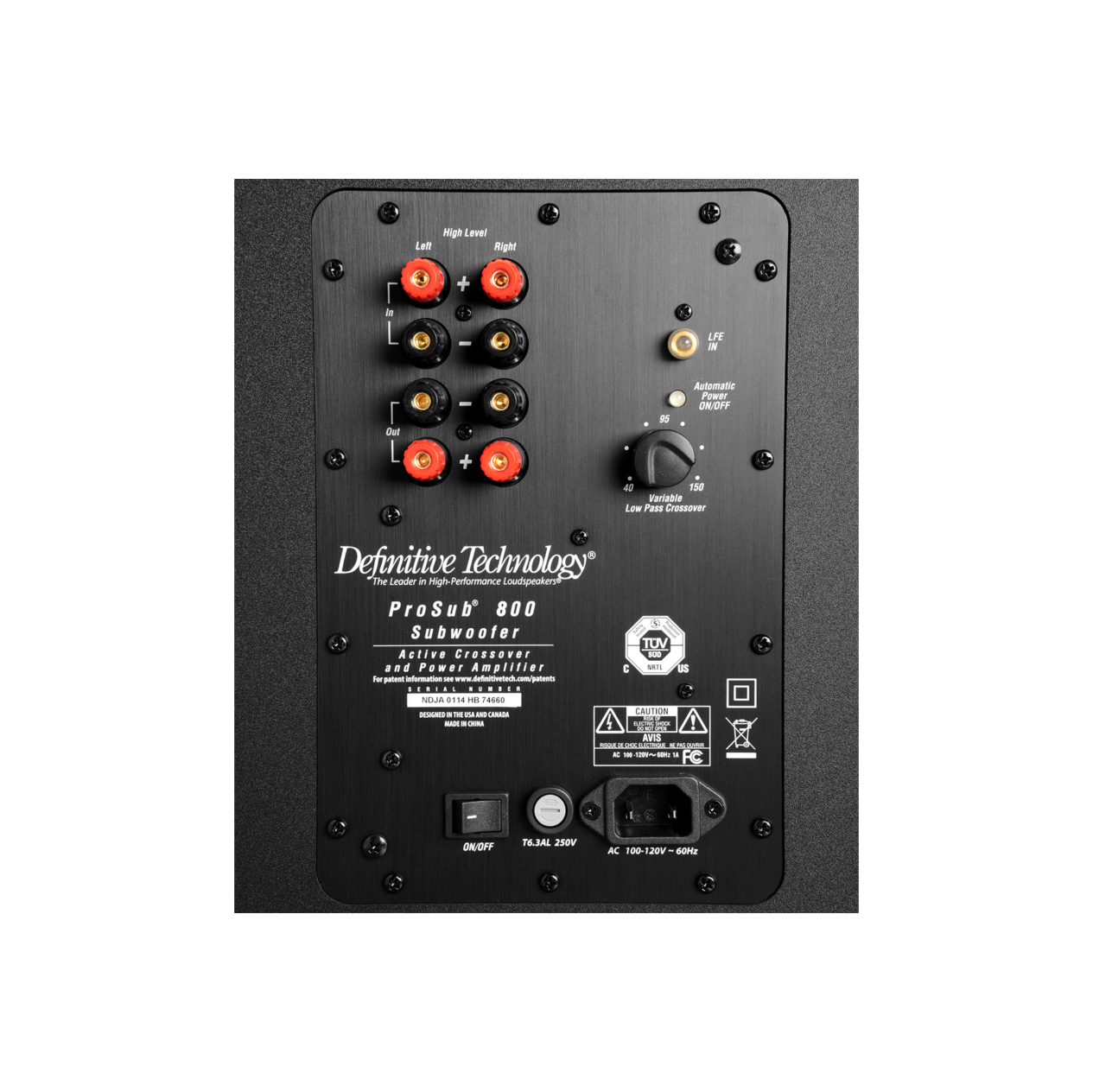 definitive technology prosub 800 parts