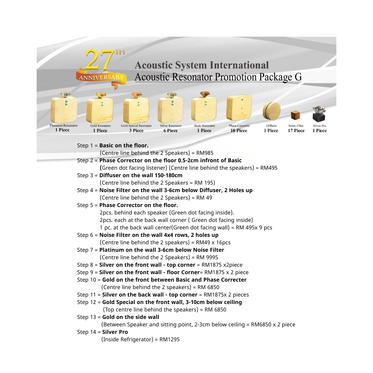 Acoustic System International Acoustic Resonator Promotion Package G