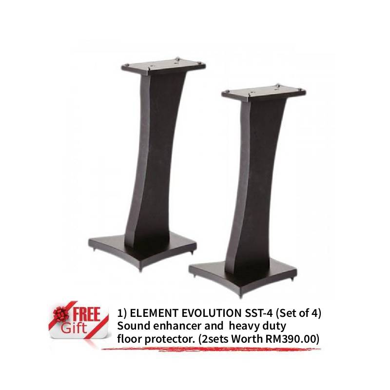 Quadraspire Q6014 Black Speaker Stands