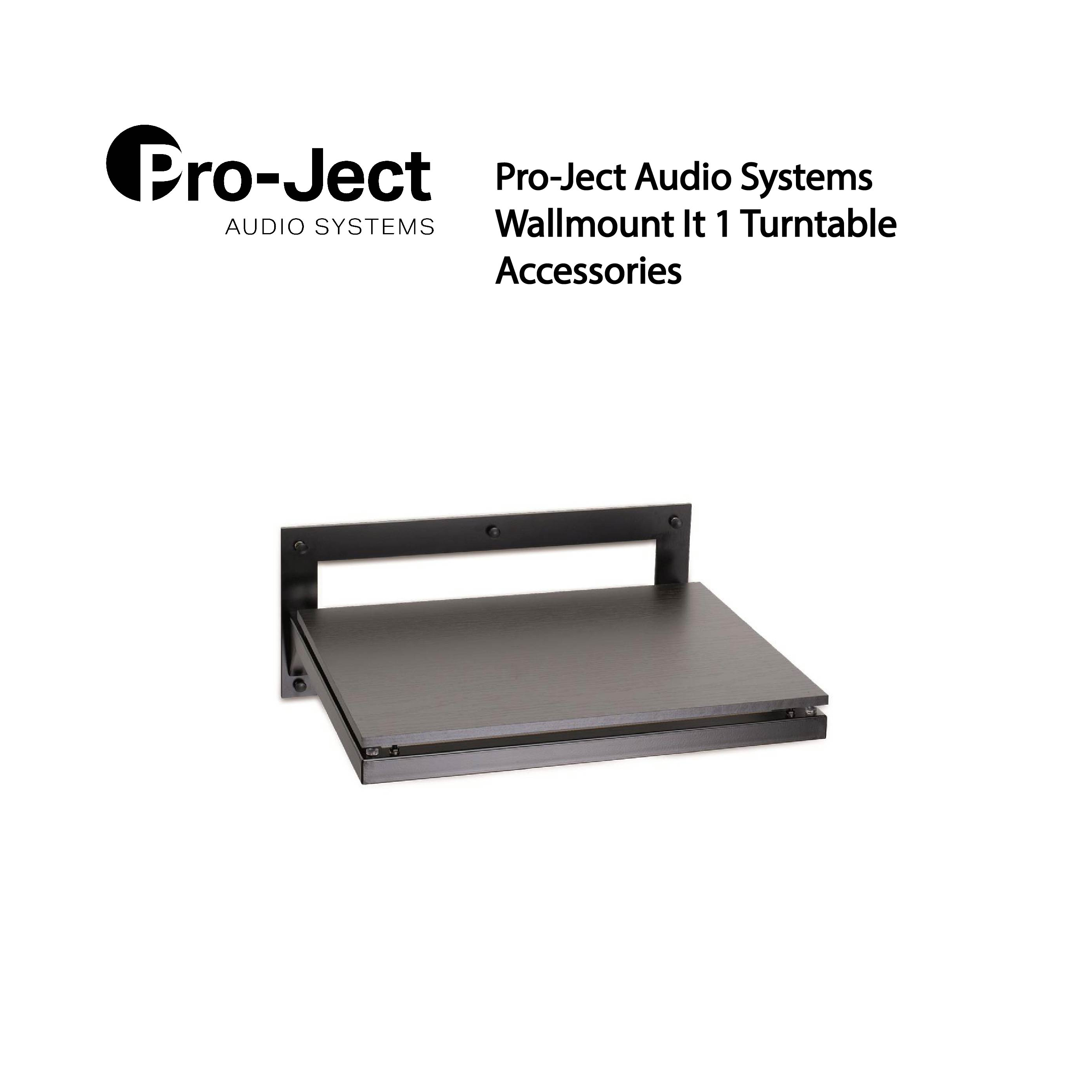 Pro-Ject Wallmount-IT 1 wall shelf Hi-fi isolation Prevents unwanted vibrations 