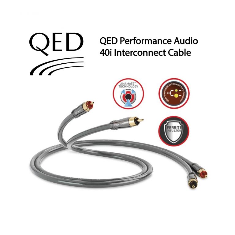 QED Reference XT40i Speaker Cable - Single, With Airloc Forte Banana Plugs, 12 AWG, Oxygen-Free Copper