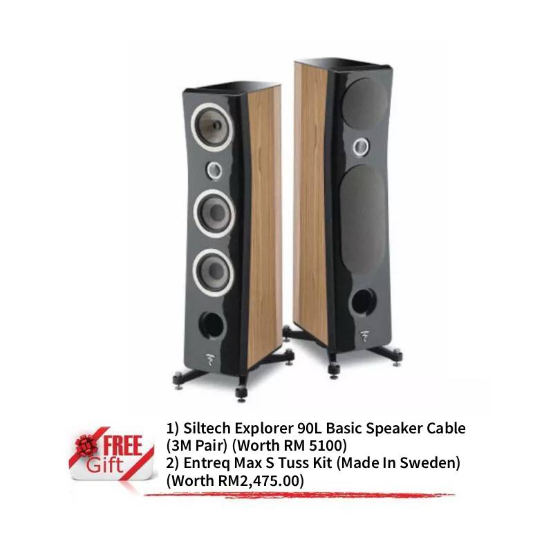 Focal Kanta N2 Floorstanding Speaker (Deep Black _ Walnut)