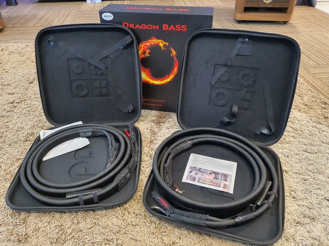 Audioquest Box AudioQuest Dragon BASS Speaker Cable 3M pair (Spade) US Factory ...