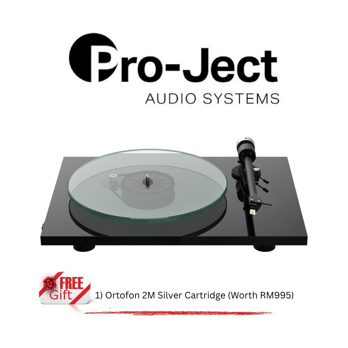 Pro-Ject Audio System T2W Wi-Fi streaming Turntable with Rainier Cartridge