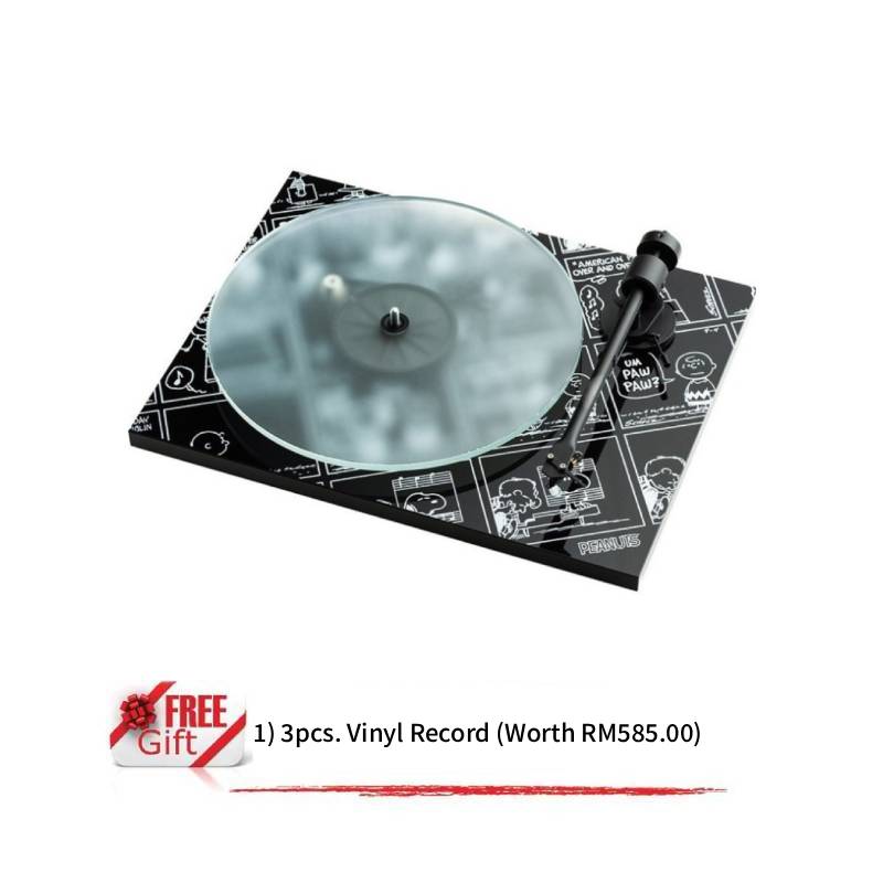 Pro-Ject Audio Systems Peanuts Turntable 75 years Peanuts Special With Ortofon OM10 Cartridge