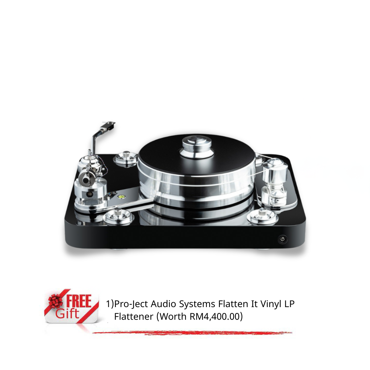 Pro-Ject Audio Systems Signature 12.2 High-End Flagship Turntable without Cartridge Piano Black