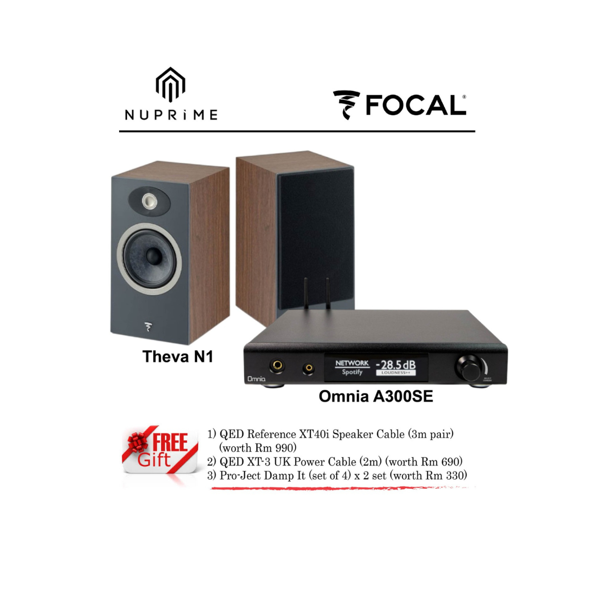 Focal Theva N1 NuPrime Omnia A300SE Hifi Package