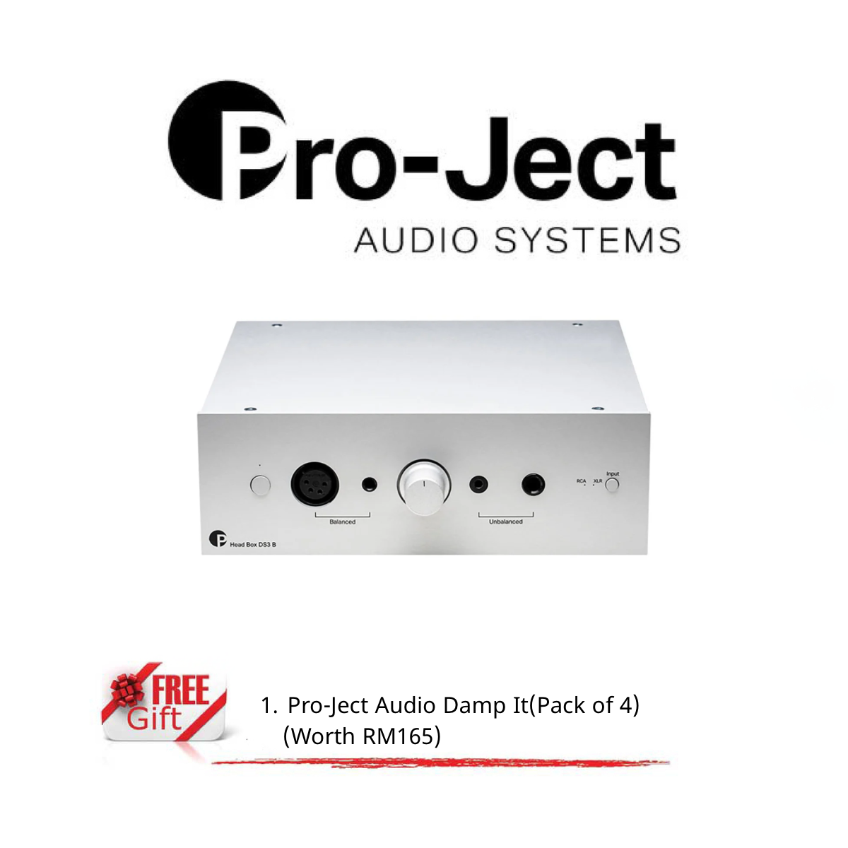 Pro-Ject Audio Systems Head Box DS3B Balanced Audiophile Headphone Amplifier