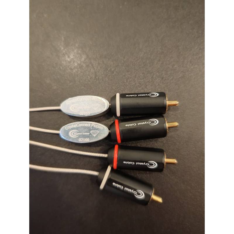 Crystal Cable Crystal Connect Piccolo RCA connectors Interconnect Cable (3)