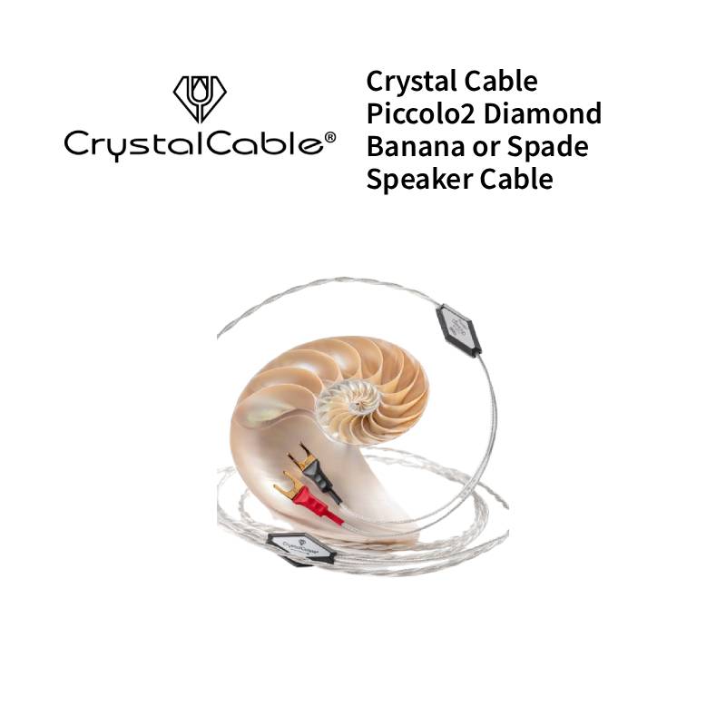 Crystal Cable Piccolo2 Diamond Banana or Spade Speaker Cable (5)