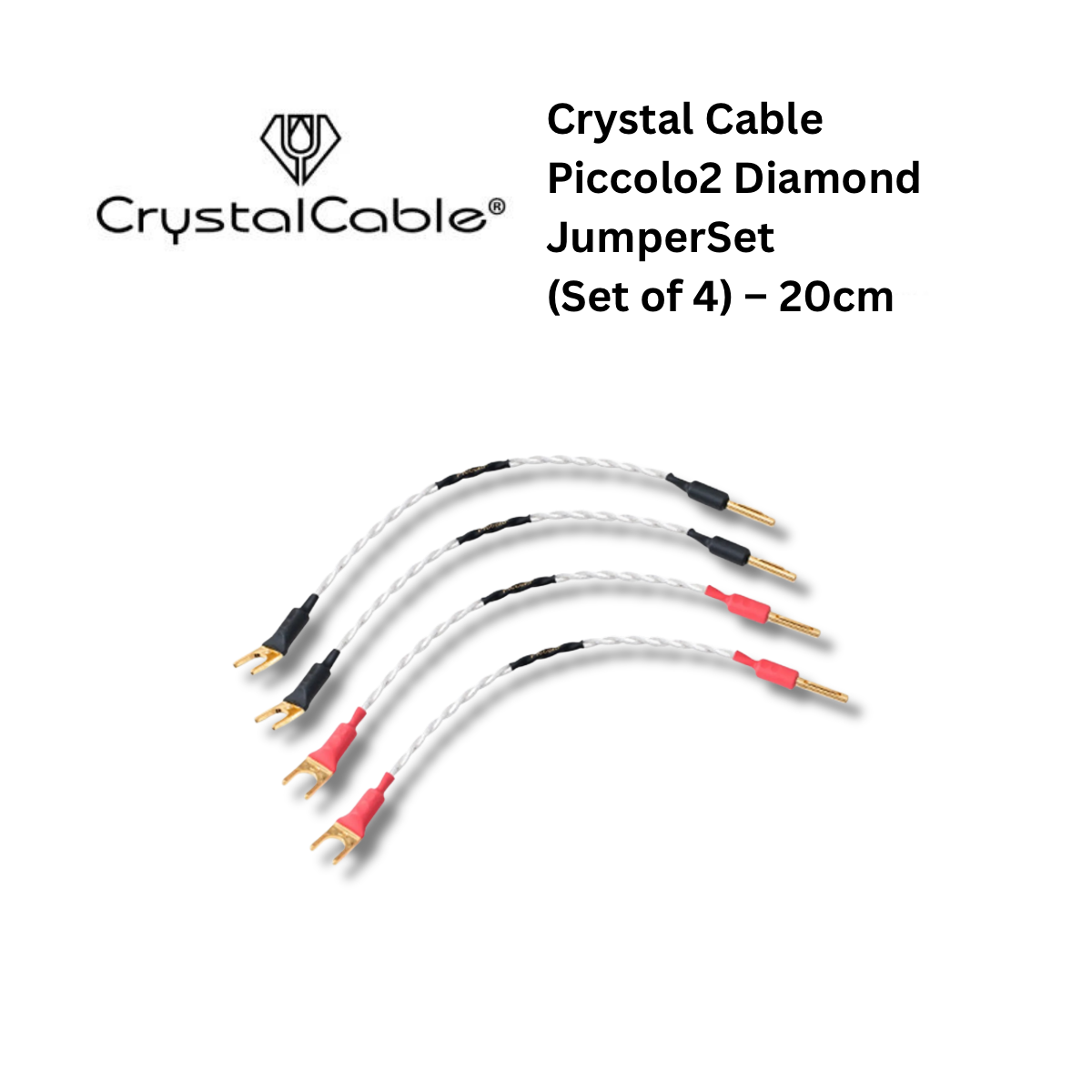 Crystal Cable Piccolo2 Diamond JumperSet (Set of 4) – 20cm
