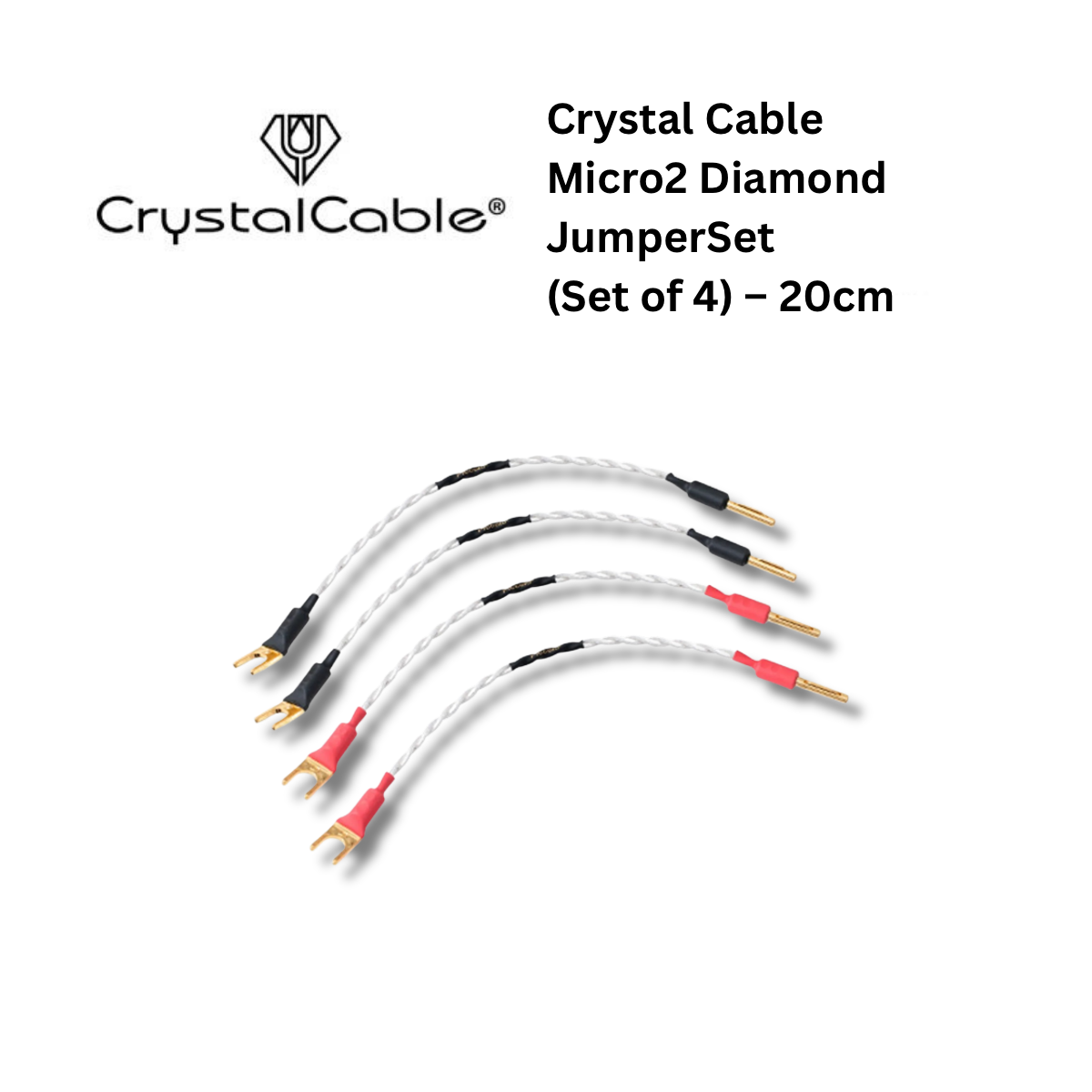 Crystal Cable Micro2 Diamond JumperSet (Set of 4) – 20cm