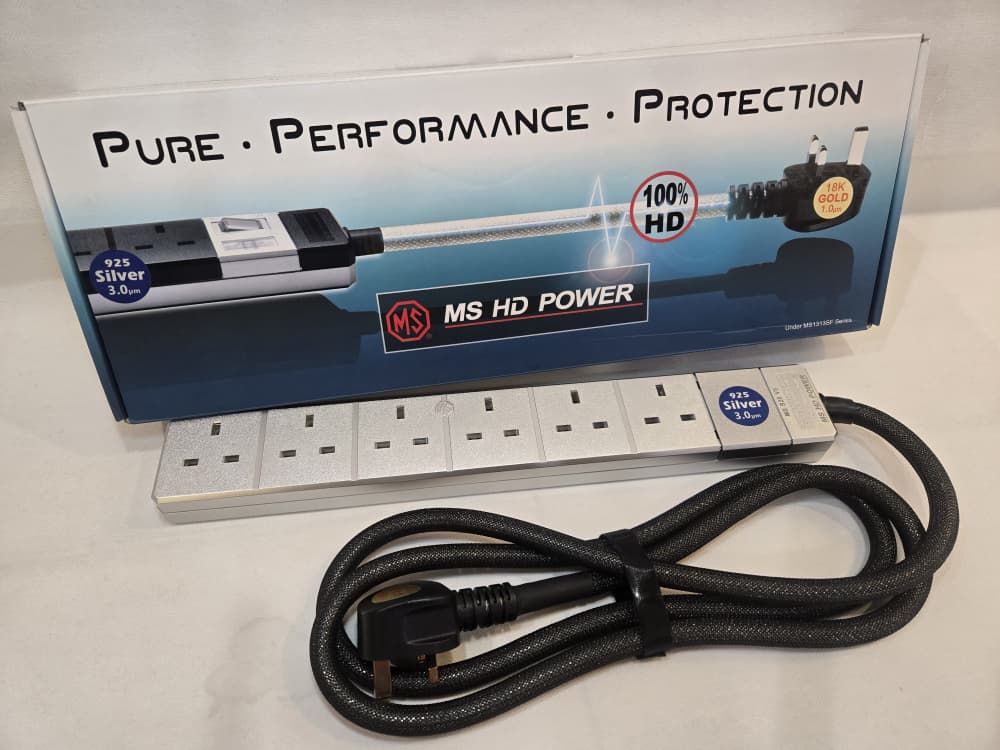 MS HD Power S20 v3 6 Way Filtered UK Mains Block