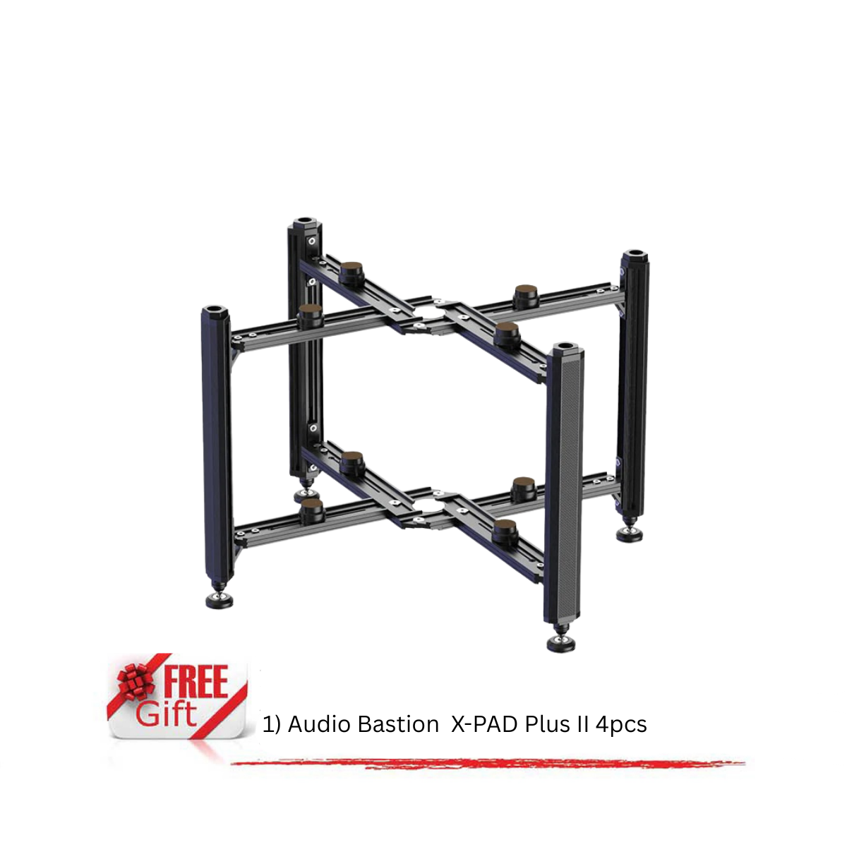 Audio Bastion MR-2 (2-Level) Modular Classic X Audio Rack