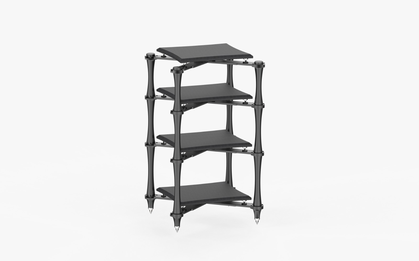 Audio Bastion<br>XR-4D PLUS (4-Level) Reference X<br> Audio Rack<br>Dark Vader Carbon Fiber